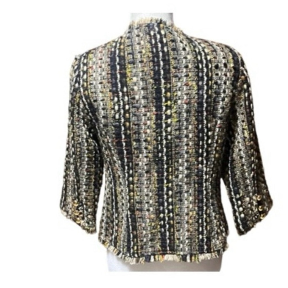 CAbi Black and Gold Tweed Blazer - Picture 2 of 5